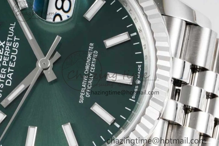Best Bracelet 904L Green Edition Steel Jubilee SS 1:1 on 116234 Dial DateJust VSF VS3235 Sundust 36 0216